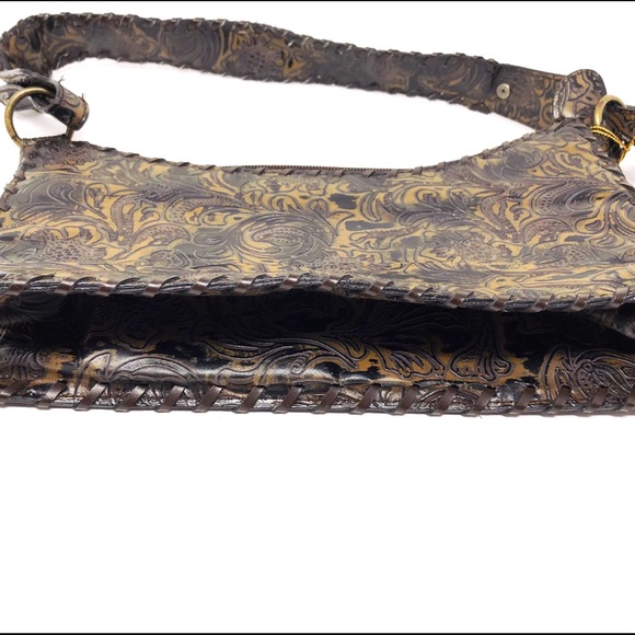 🔸Brown Embroidered Shoulder Purse - Picture 4 of 4